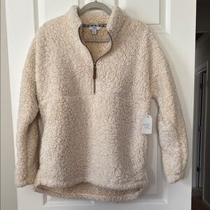 Time and Tru Women's Cream Sherpa Sweater